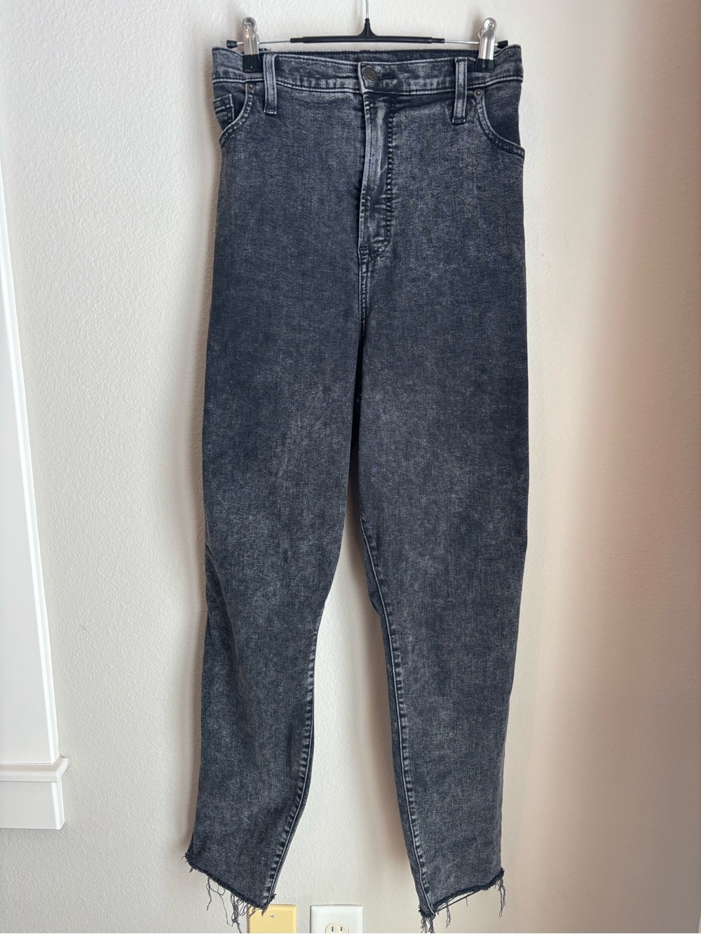 GAP New High Rise Skinny Jeans - Black Marble Wash